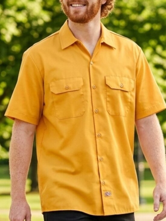 Dickies Other - Dickies Burnt Orange Short Sleeve Stain Resistant Work Shirt 2XL NWT